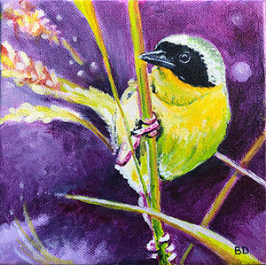 Original Acrylic Painting "Common Yellowthroat"