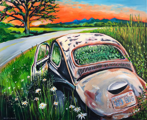 "Memory Lane" print on canvas