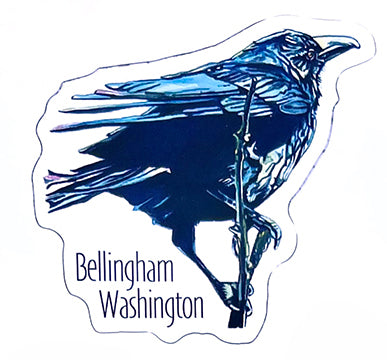 Bellingham Washington Crow Sticker