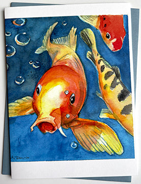Koi Fish Card